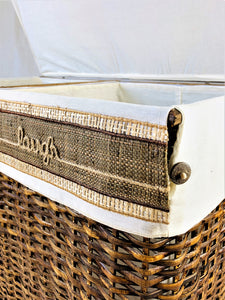 Live-Love-Laugh 2-Section Oversized Hamper Sorter