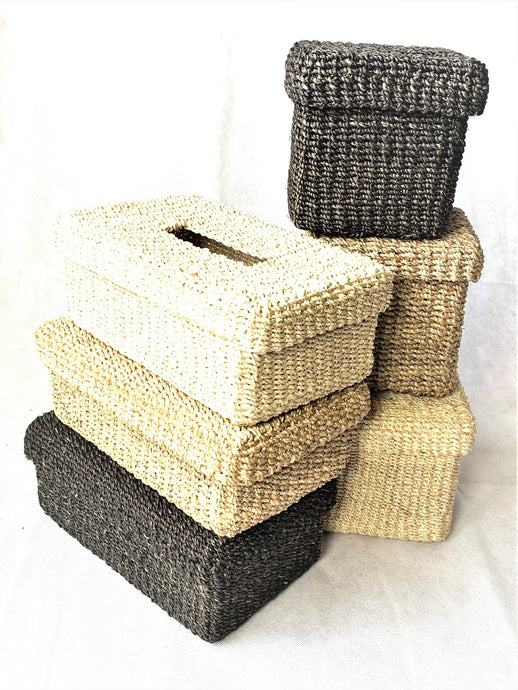 Abaca Handcrafted Tissue Box Dispenser