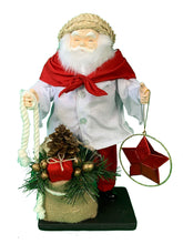 Load image into Gallery viewer, Parol Star Lantern Lights Filipino Santa&#39;s Burlap Gift Sack 14&quot;