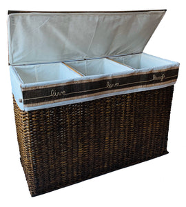 Live-Love-Laugh 3-Section Oversized Hamper Sorter