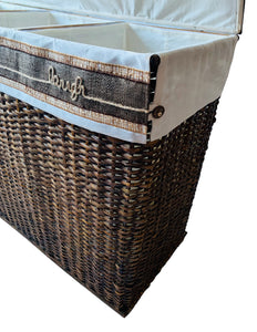 Live-Love-Laugh 3-Section Oversized Hamper Sorter